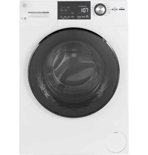GE® 2.8 IEC Cu. Ft. Front Load Washer with Steam White