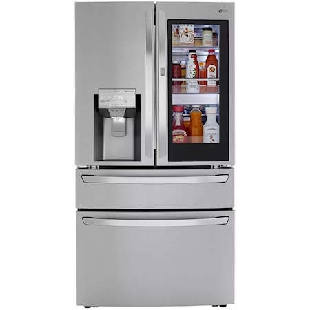 Glass Door Freestanding Refrigerator