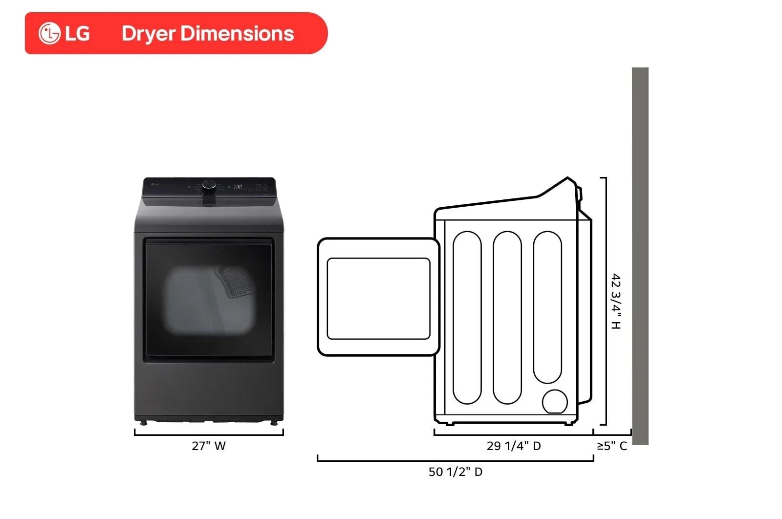 Top Load Matching Gas Dryer
