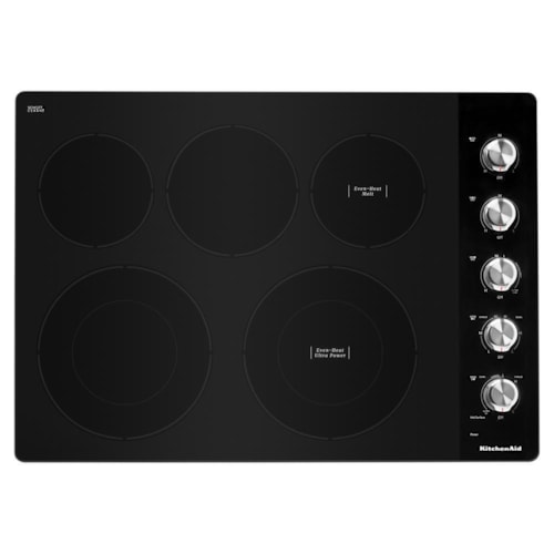 KitchenAid 30" Electric Cooktop With 5 Elements And Knob Controls