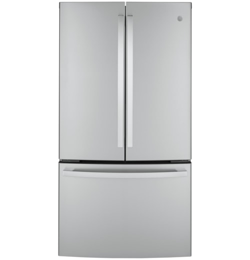 23.1 Cu. Ft. Counter-Depth French-Door Refrigerator Fingerprint Resistant Stainless Steel - GWE23GYNFS