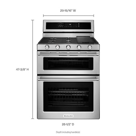 KitchenAid 30&quot; Free Standing Gas Range