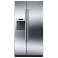 300 Series Freestanding Counter-Depth Side-by-Side Refrigerator 36'' Easy clean stainless steel B20CS30SNS