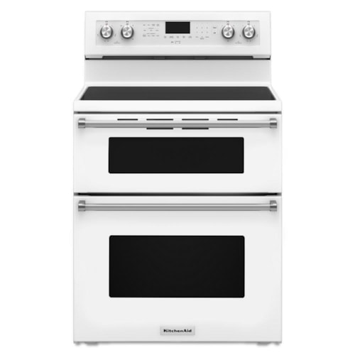 30-Inch 5 Burner Electric Double Oven Convection Range