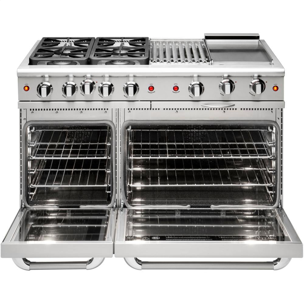 Capital MCR486GN 48" Gas Convection Range with 6 Sealed Burners 19K BTU