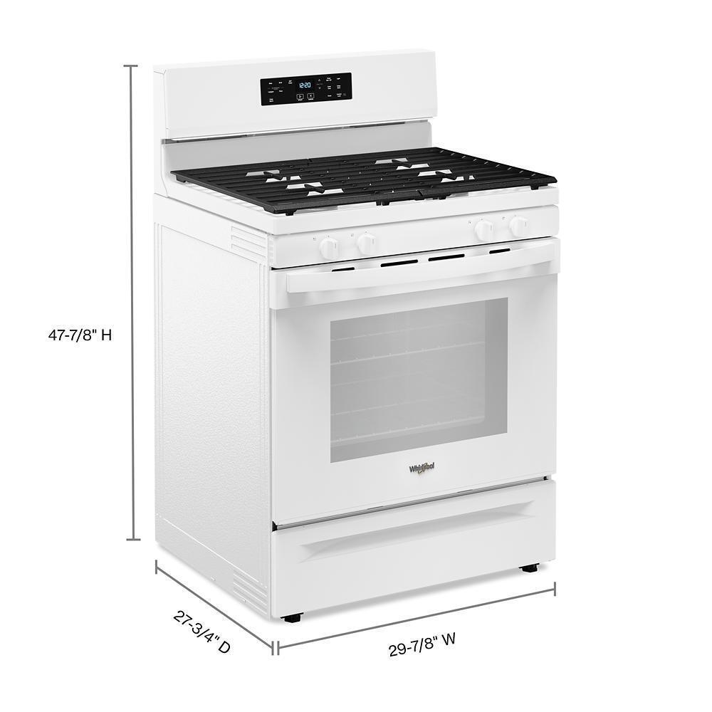 Whirlpool 30" Free Standing Gas Range