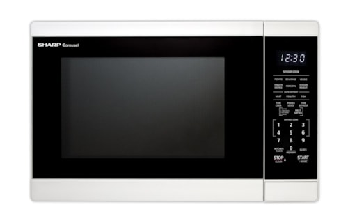 Sharp Appliances 1.4 Cu. Ft. White Countertop Microwave Oven