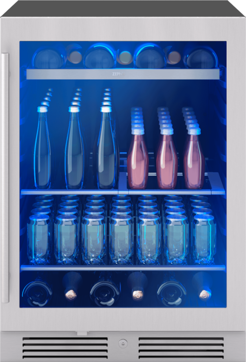 Presrv Bev Cooler, 24In Uc, Ss+Gls, Rvs Door, 1Z