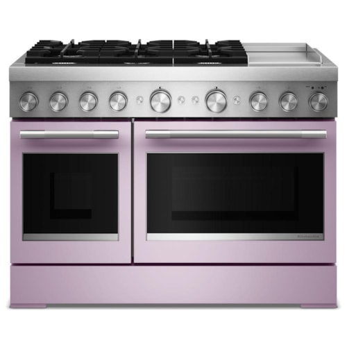 48-Inch 6 Burner Commercial-Style Dual Fuel Range With Griddle