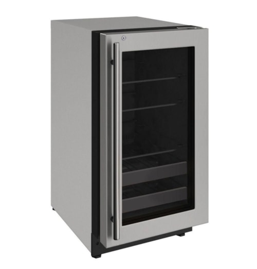 2218Bev 18" Beverage Center With Stainless Frame Finish And Right-Hand Hinge Door Swing And Lock (115 V/60 Hz)