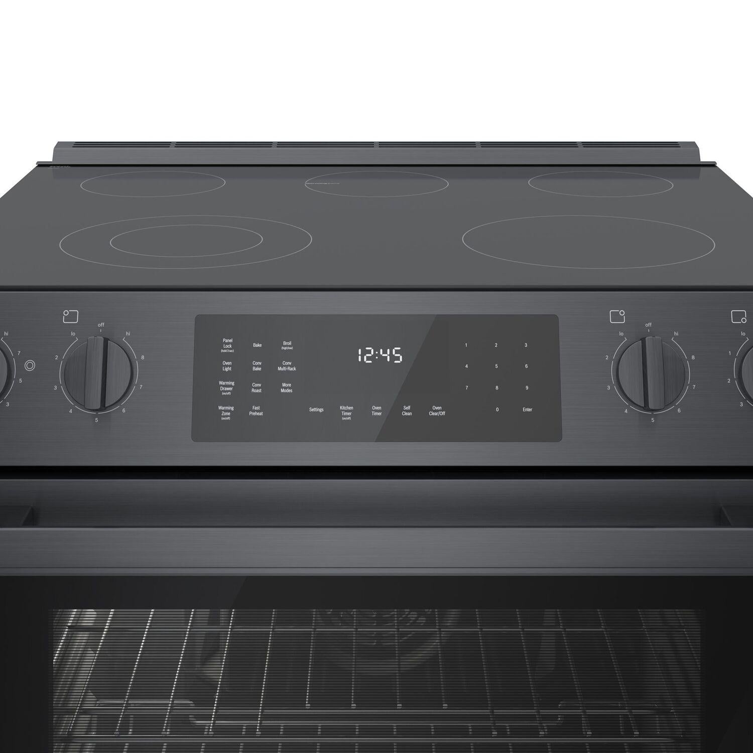 Bosch HEI8046U 800 Series Electric Slidein Range 30'' Black Stainless