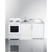 72" Wide All-In-One Kitchenette With Electric Coil Range
