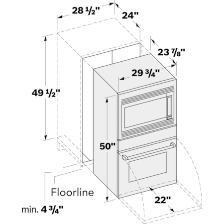 Electric Oven And Microwave Combo