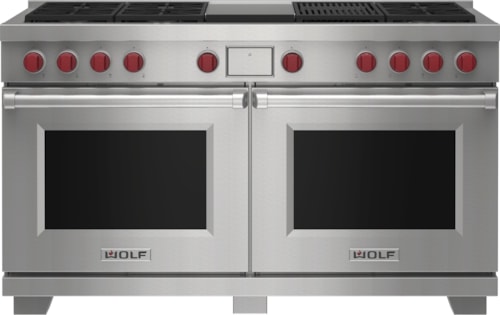 Wolf 6-Burner 60" Dual Fuel Range with French Top