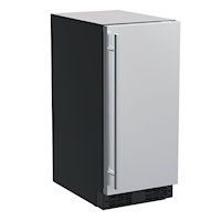15-In Built-In Crescent Ice Machine with Door Style - Stainless Steel