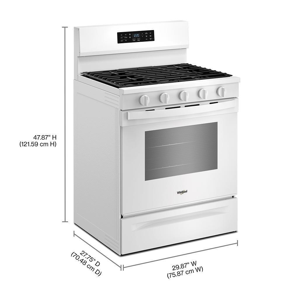 Whirlpool Gas Ranges 30" Free Standing Gas Range