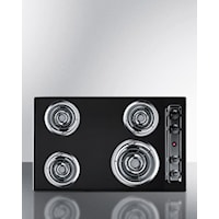 30" Wide 4-Burner Coil Cooktop