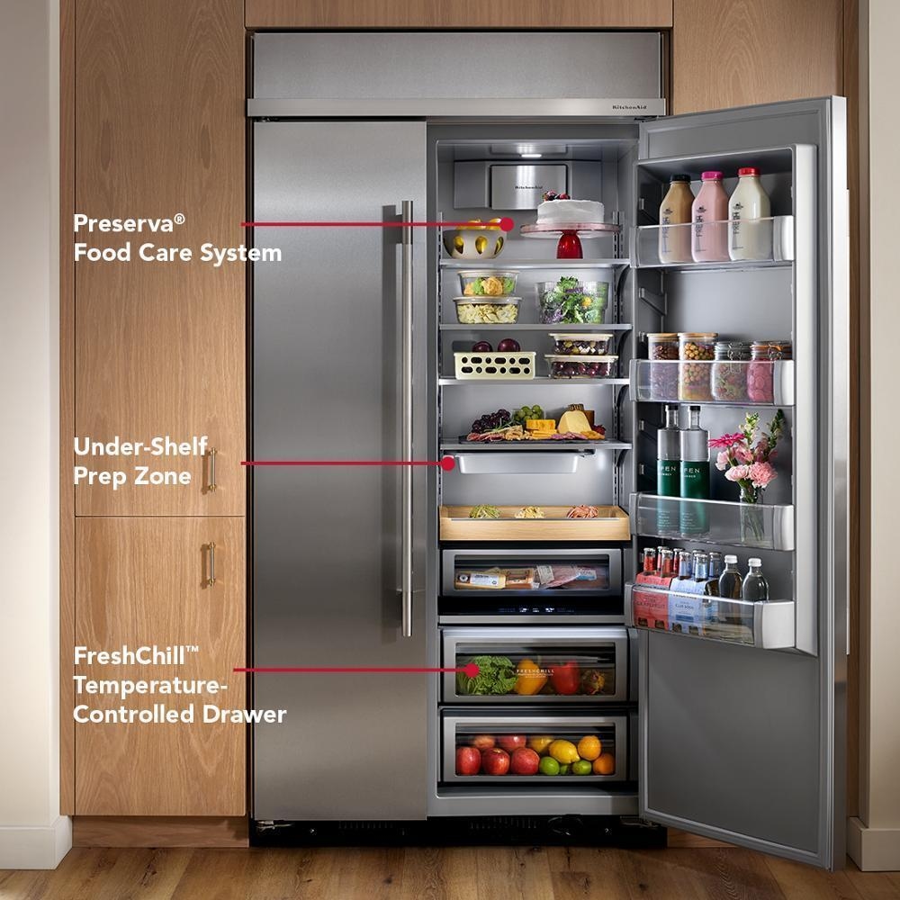 KitchenAid Refrigerators Side By Side Built In Refrigerator