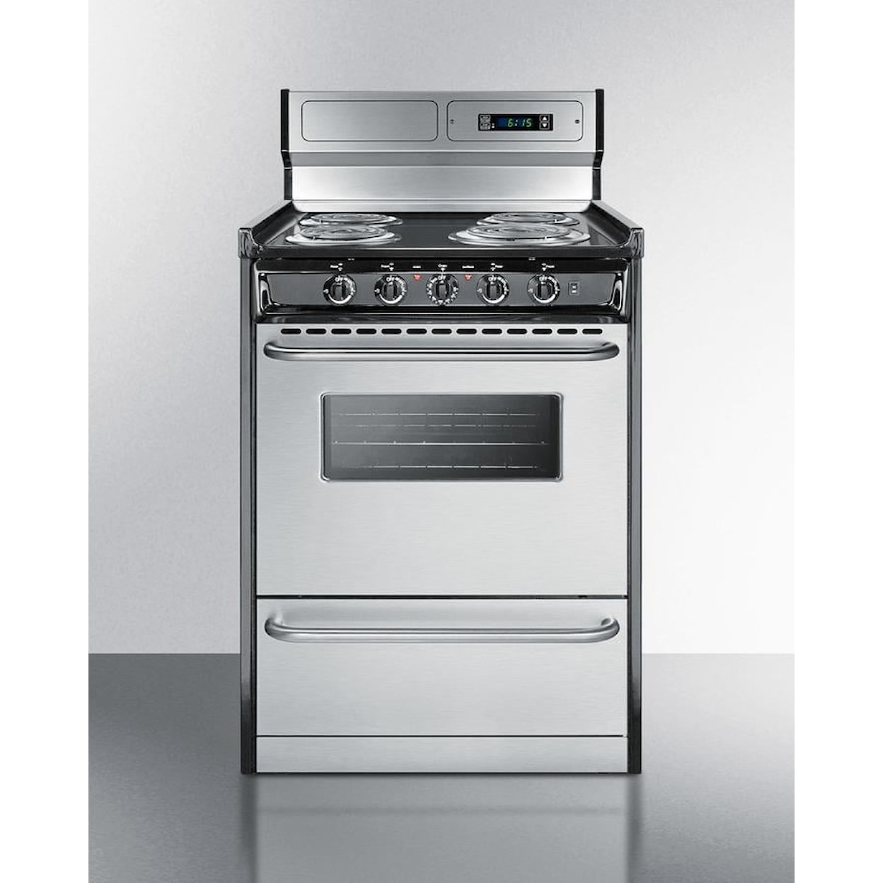 Summit Electric Ranges 24" Freestanding Coil Electric Range