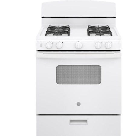 Ge(R) 30" Free-Standing Front Control Gas Range