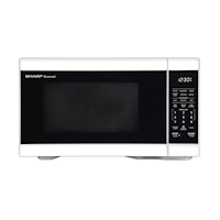 1.1 Cu. Ft. White Countertop Microwave Oven