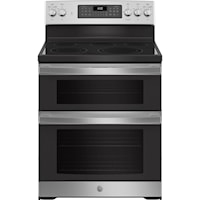Ge(R) 30" Free-Standing Electric Double Oven Convection Range