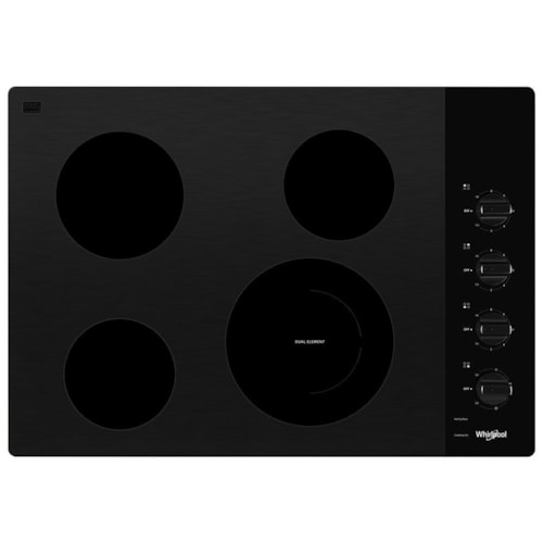 30-Inch Electric Ceramic Glass Cooktop With Dual Radiant Element