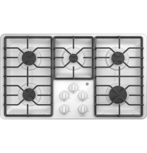 Ge® 36" Built-In Gas Cooktop With Dishwasher-Safe Grates