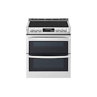 7.3 cu. ft. Smart wi-fi Enabled Electric Double Oven Slide-In Range with ProBake Convection(R) and EasyClean(R)