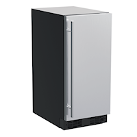15-In Built-In Clear Ice Machine with Door Style - Stainless Steel