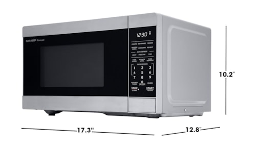 Sharp 0.7 Cu. Ft. 700W Stainless Steel Countertop Microwave Oven