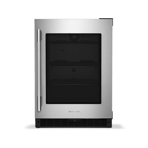 24" Undercounter Refrigerator With Glass Door