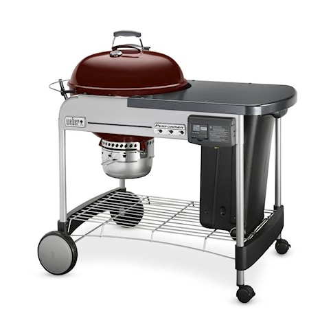 PERFORMER(R) DELUXE CHARCOAL GRILL - 22 INCH CRIMSON