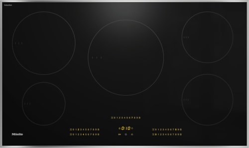 Km 7740 Fr - 36-Inch Induction Cooktop, Operated With Its Own Controls With 5 Round Cooking Zones