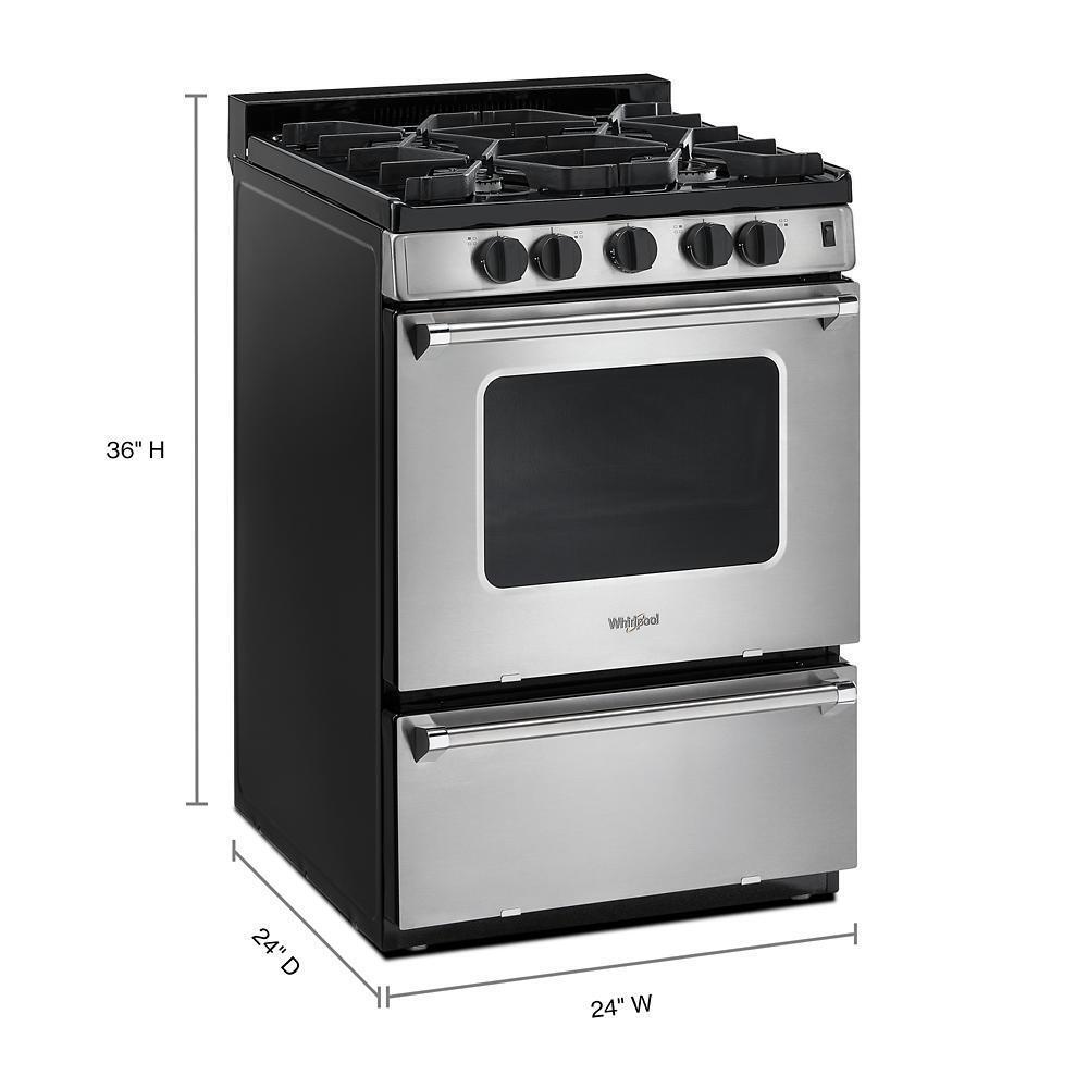 Whirlpool Gas Ranges Whirlpool 24" Free Standing Gas Range