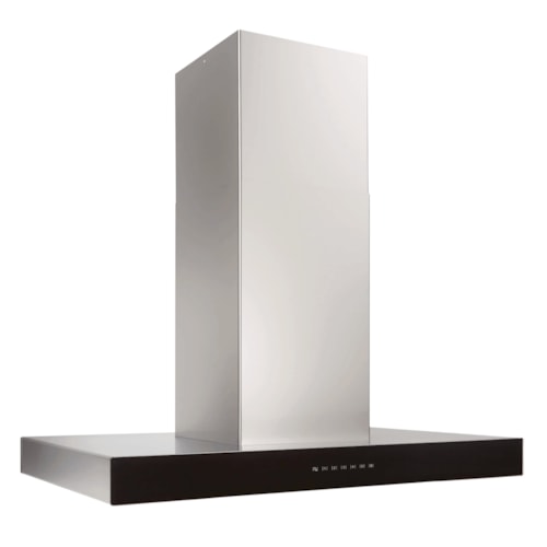 36-Inch 650 Max Blower Cfm Stainless Steel Island Range Hood With Purled™ Light System And Black Glass (Icb3 Series)