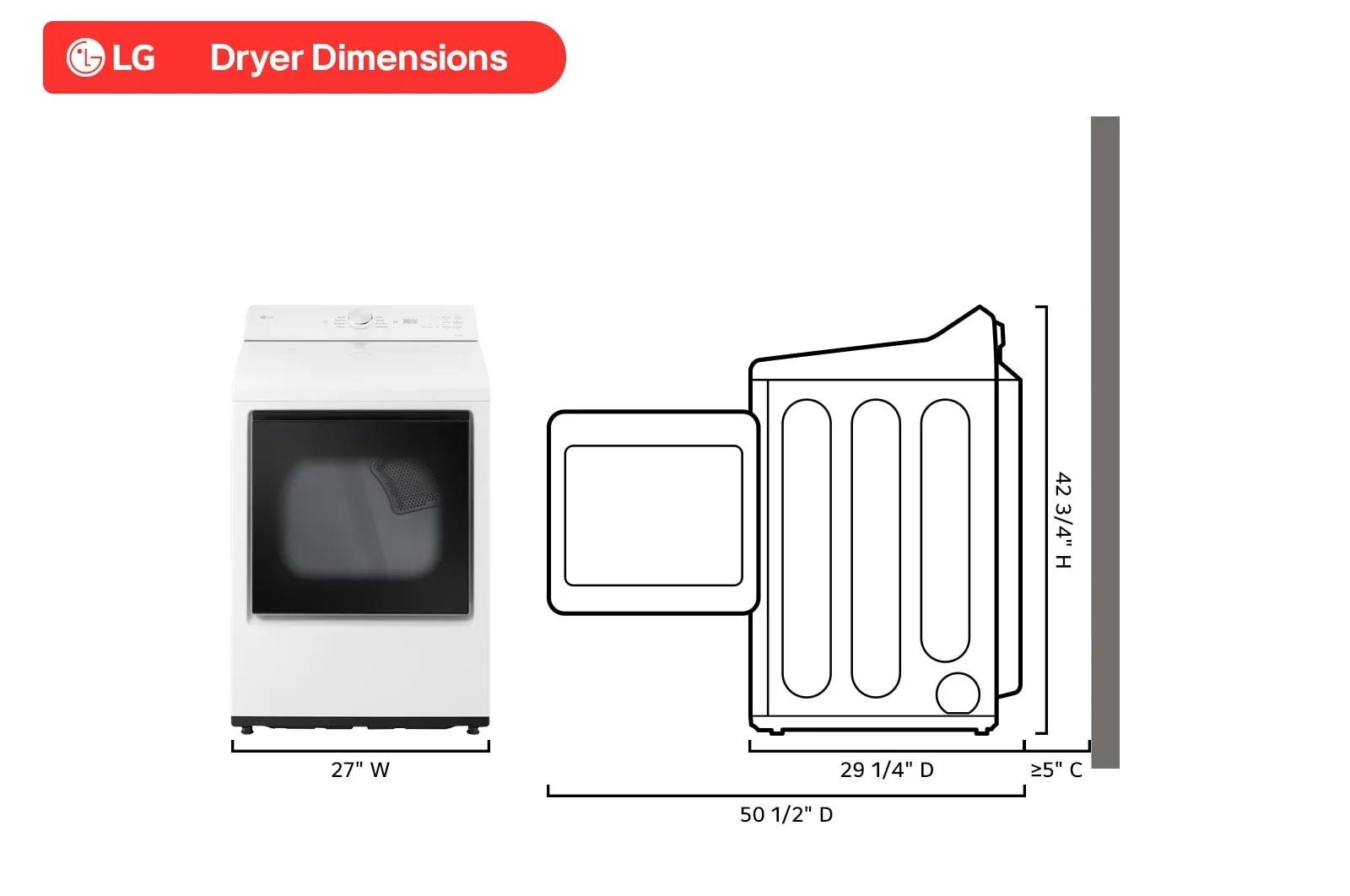 Top Load Matching Electric Dryer