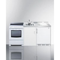 72" Wide All-In-One Kitchenette With Electric Range