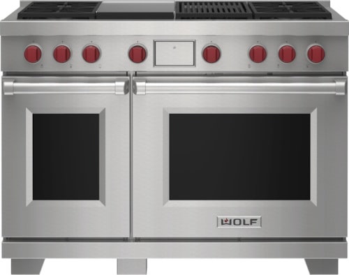 Wolf 4-Burner 48" Dual Fuel Range with Infrared Charbroiler & Griddle