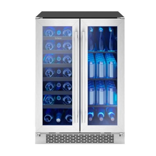 Brisas Wine Bev Cooler, 24In Uc, Ss+Gls, Fr Dr, 2Z