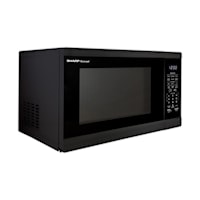 1.4 Cu. Ft. Black Countertop Microwave Oven