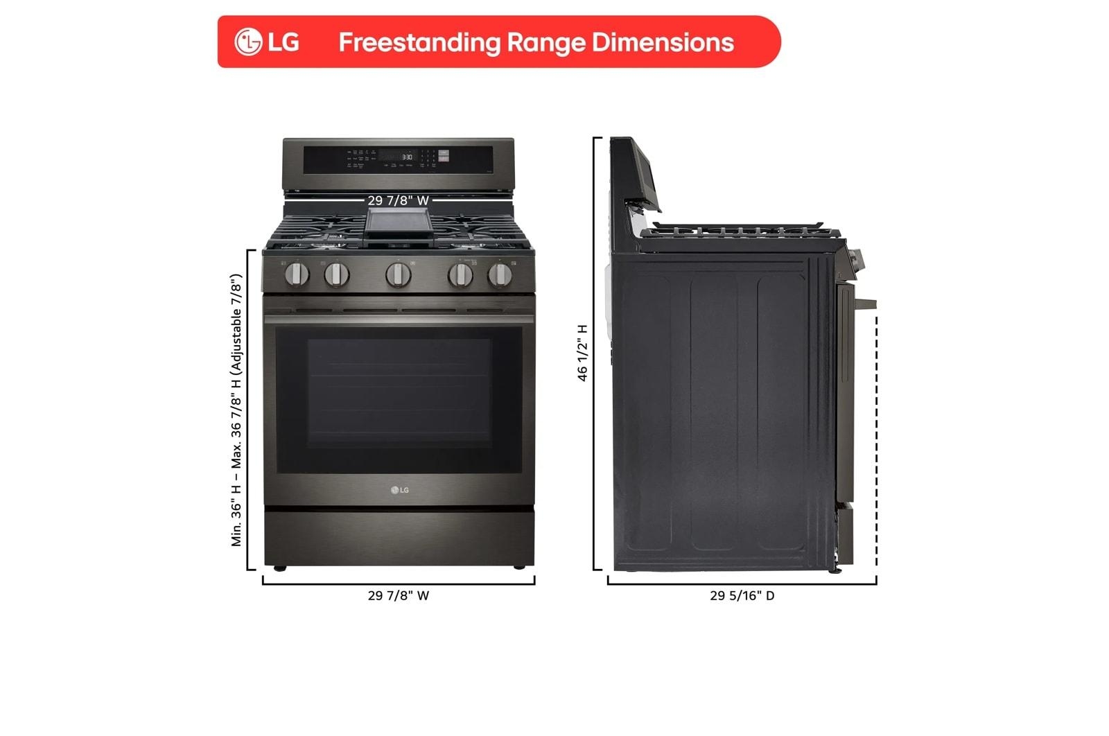 LG Gas Ranges 30&quot; Free Standing Gas Range