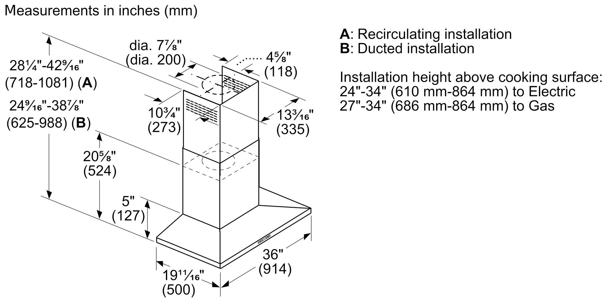 Bosch Hoods Bosch Ducted Hood