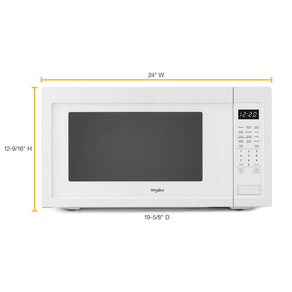 Whirlpool WMC50522HW 2.2 cu. ft. Countertop Microwave with 1,200Watt Cooking Power Simon's