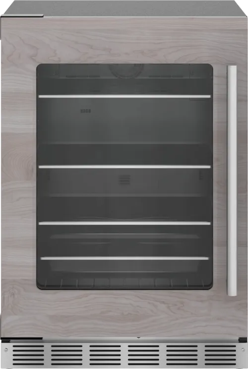 Freedom® Under Counter Refrigerator With Glass Door 24'' Panel Ready, Left Hinge