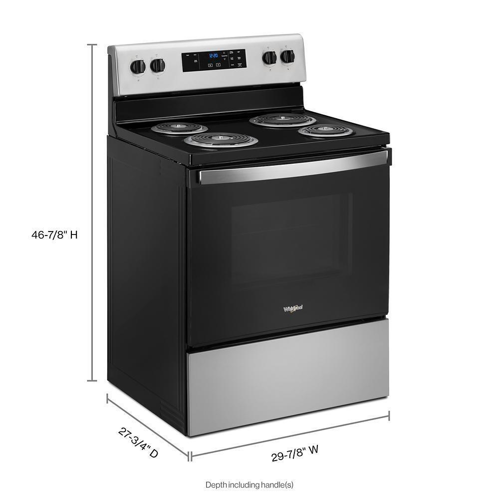 Whirlpool Electric Ranges 30" Freestanding Coil Electric Range