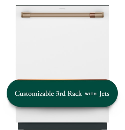 Caf(Eback)™ Customfit Energy Star Stainless Interior Smart Dishwasher With Ultra Wash Top Rack And Dual Convection Ultra Dry, 44 Dba