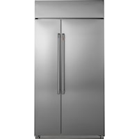Caf(Eback)(Tm) 42" Smart Built-In Side-By-Side Refrigerator