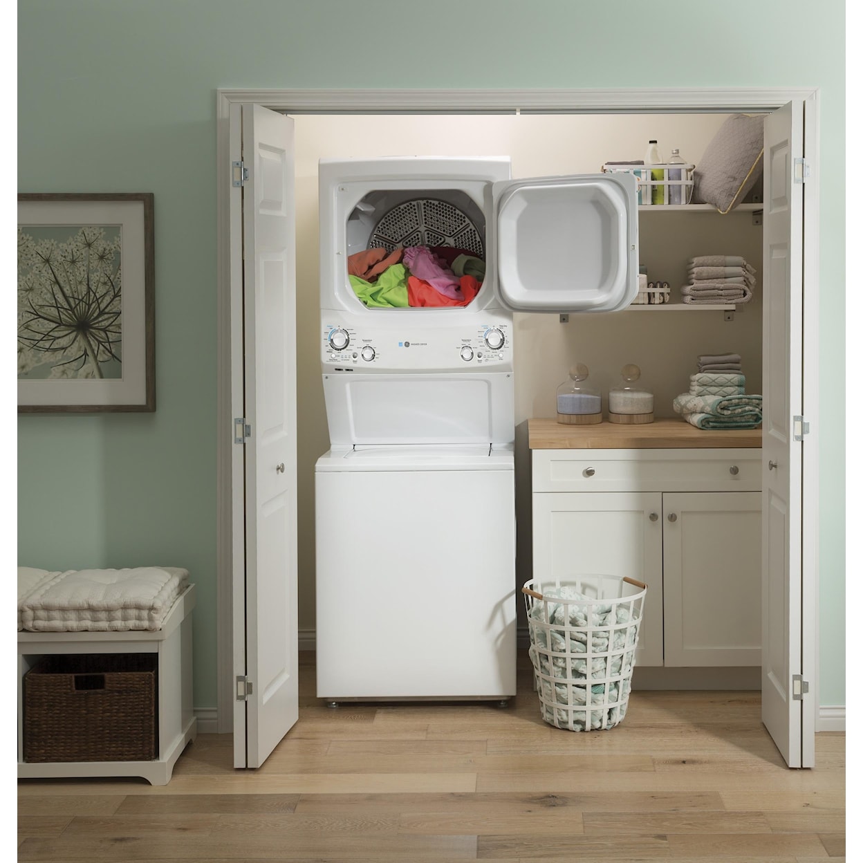 GE Appliances Laundry Washer & Dryer Combo