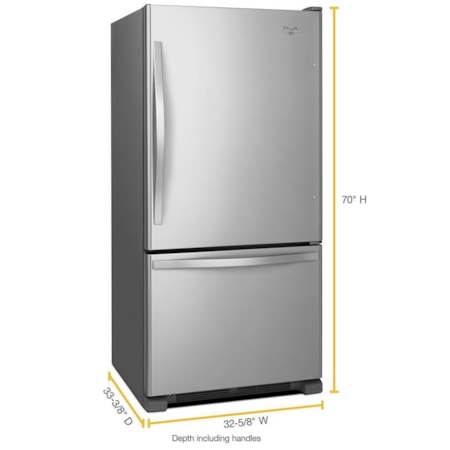 Whirlpool Bottom Freezer Refrigerator